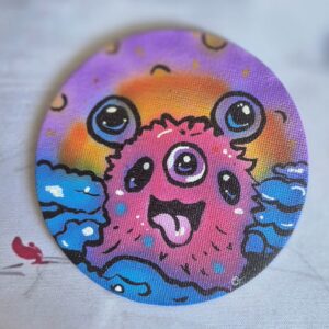 Magnet Créature Lunaire Rose