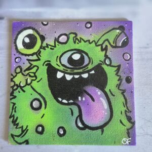 Magnet Monstre Vert Déjanté